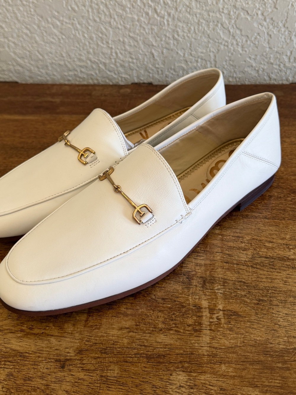 🌻NEW NWOT Sam Edelman Bright White "Loraine" Loafer Women's Size 11 - Picture 2 of 9
